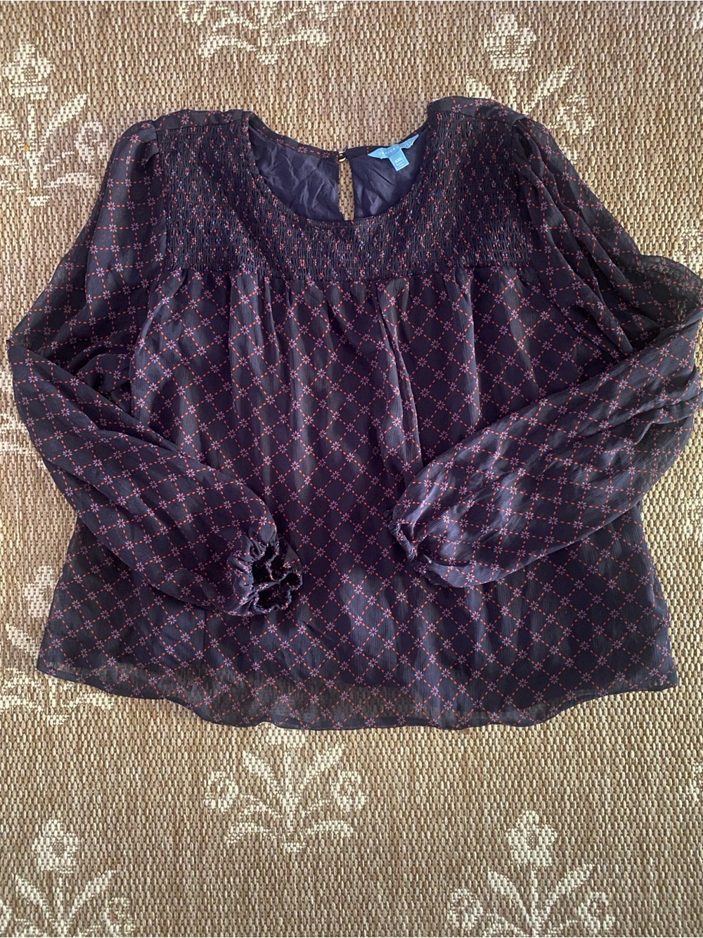 Draper James Chiffon Blouse xxl